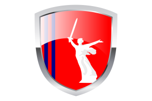 National Flag of Volgograd Oblast Clipart flag