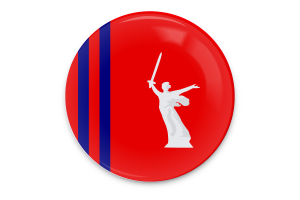 Volgograd Oblast Flag Vector Art flag