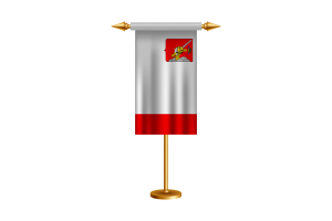 Vologda Ceremonial Flag Vector Free flag
