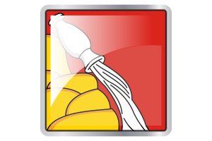 Ícono Cuadrado de la Bandera de Voronezh flag