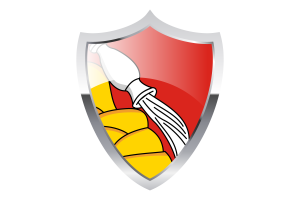 Bandera de Voronezh con Escudo de Calor Medieval flag