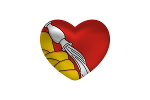 Amor de Voronezh en Forma de Corazón flag
