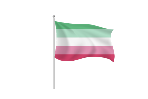 Symbole Drapeau de Fierté Abrosexuel flag