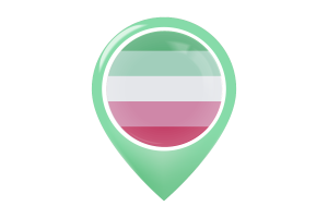 Drapeau de Fierté Abrosexuel Icône Épingle de Carte flag