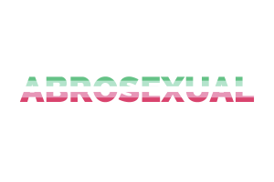 Art de texte de fierté abrosexuelle flag