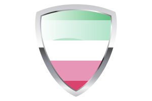 Drapeau écusson de fierté abrosexuelle flag