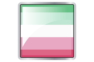 Icône carrée du drapeau de fierté abrosexuelle flag