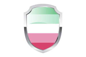 Logo écusson de fierté abrosexuelle flag