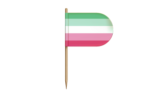 Drapeau de fierté abrosexuelle pour bureau, table flag