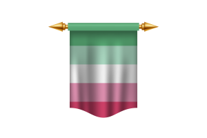 Bannière royale du drapeau de fierté abrosexuelle flag