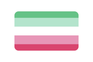 Illustration vectorielle triangulaire du drapeau de fierté abrosexuelle flag