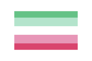 Illustration vectorielle du drapeau de fierté abrosexuelle flag