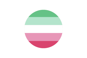 Drapeau de fierté abrosexuelle cercle vectoriel gratuit flag