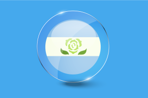 Abrosexual Pride Flag Glossy Round Button flag