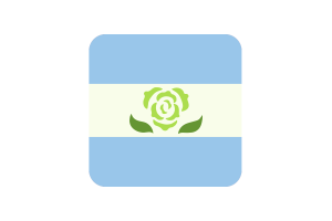 Abrosexual Pride Flag Square Rounded Shape flag