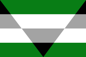 Bandera de aegorromántico flag