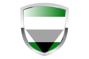 Clipart de la bandera nacional de aegorromántico flag