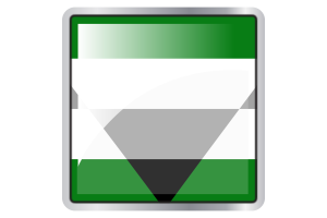 Icono cuadrado de la bandera aegorromántica flag