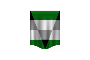 Banner de la bandera aegorromántica flag