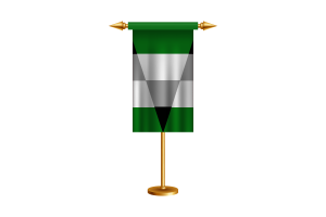 Bandera ceremonial aegorromántica vector gratuita flag