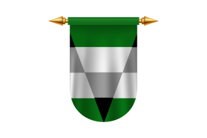 Imágenes vectoriales de la bandera aegorromántica flag