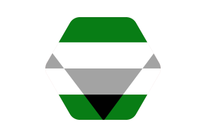 Bandera aegorromántica vector gratuita | SVG y PNG flag