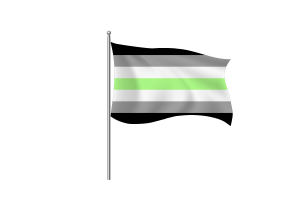 Symbole du drapeau agender flag