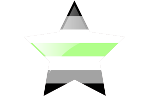 Icône étoile du drapeau agender flag