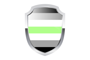 Logo écusson agender flag