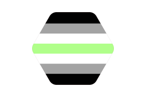 Illustration vectorielle du drapeau agender flag