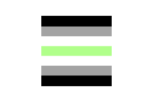 Clipart du drapeau agender flag