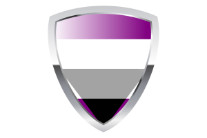 Bandera Escudo de Ageosexual flag