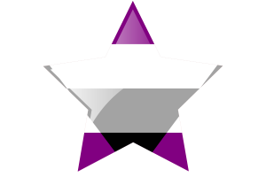 Ícono Estrella de la Bandera Ageosexual flag