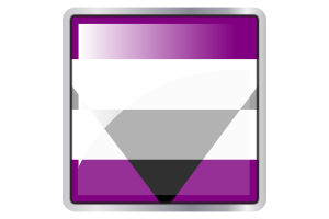 Ícono Cuadrado de la Bandera Ageosexual flag