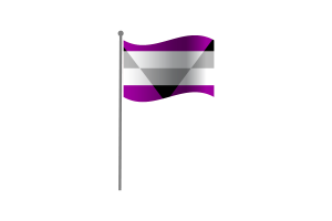 Bandera Ondeante de Ageosexual flag