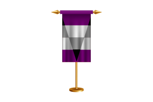 Bandera Ceremonial Ageosexual Vector Gratuita flag