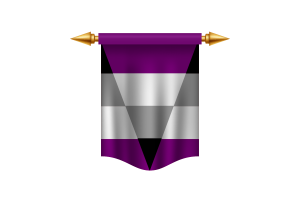 Banner Real de la Bandera Ageosexual flag