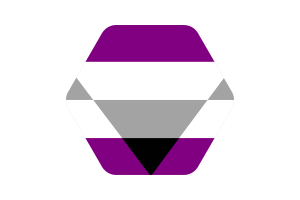 Ilustración Vectorial de la Bandera Ageosexual flag