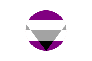 Vector de círculo de la bandera ageosexual gratis flag