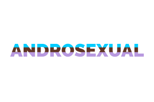 Androsexual Text Art flag
