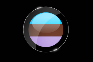 Androsexual Flag Glossy Round Button flag