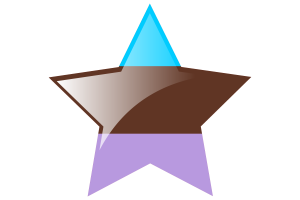 Androsexual Flag Star Icon flag