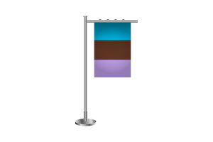 3d Androsexual Standing Flag flag