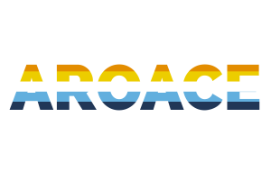 Aroace Text Art flag