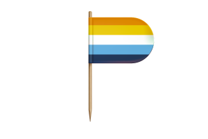 Aroace Flag for Desk, Table flag
