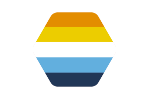 Aroace Flag Vector Illustration flag