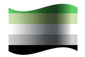 Bandiera Aromentic flag