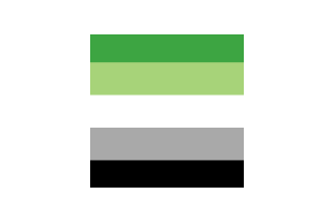 Clipart della Bandiera Aromentic flag