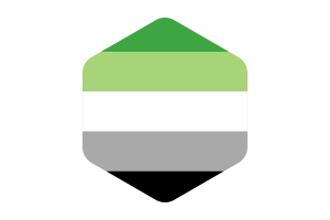 Bandiera Aromentica Forma Esagonale Arrotondata flag