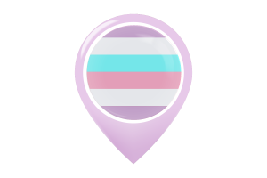 Bigender Flag Map Pin Icon flag